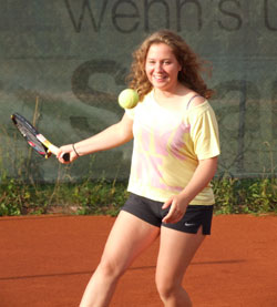 In Aktion: Teresa Schmidl spielt mit den SG-Damen in der Kreisklasse 2.